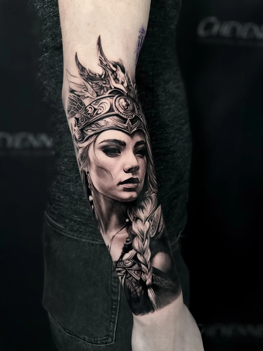Color realism portrait tattoo — the eye